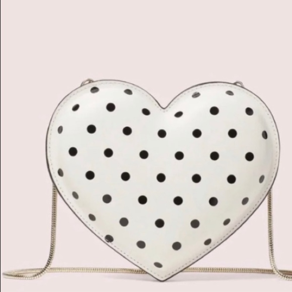 Polka dot heart novelty bag